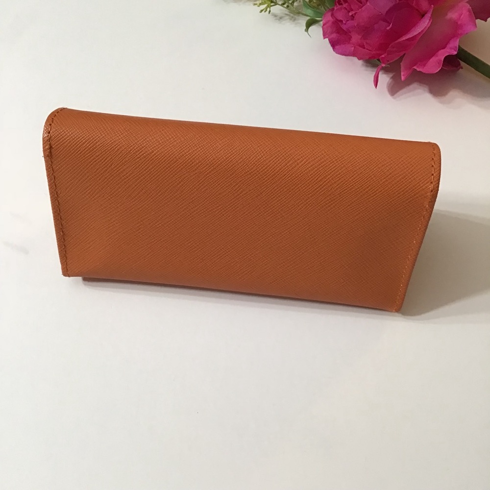 Gifted Tory Burch Orange Sunglasses Case - Picture 3 of 6
